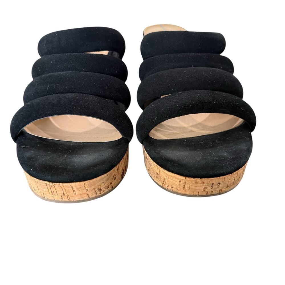 Sam Edelman Yuki Suede Espadrille Wedge Sandals Black Size 7.5M - Picture 5 of 13